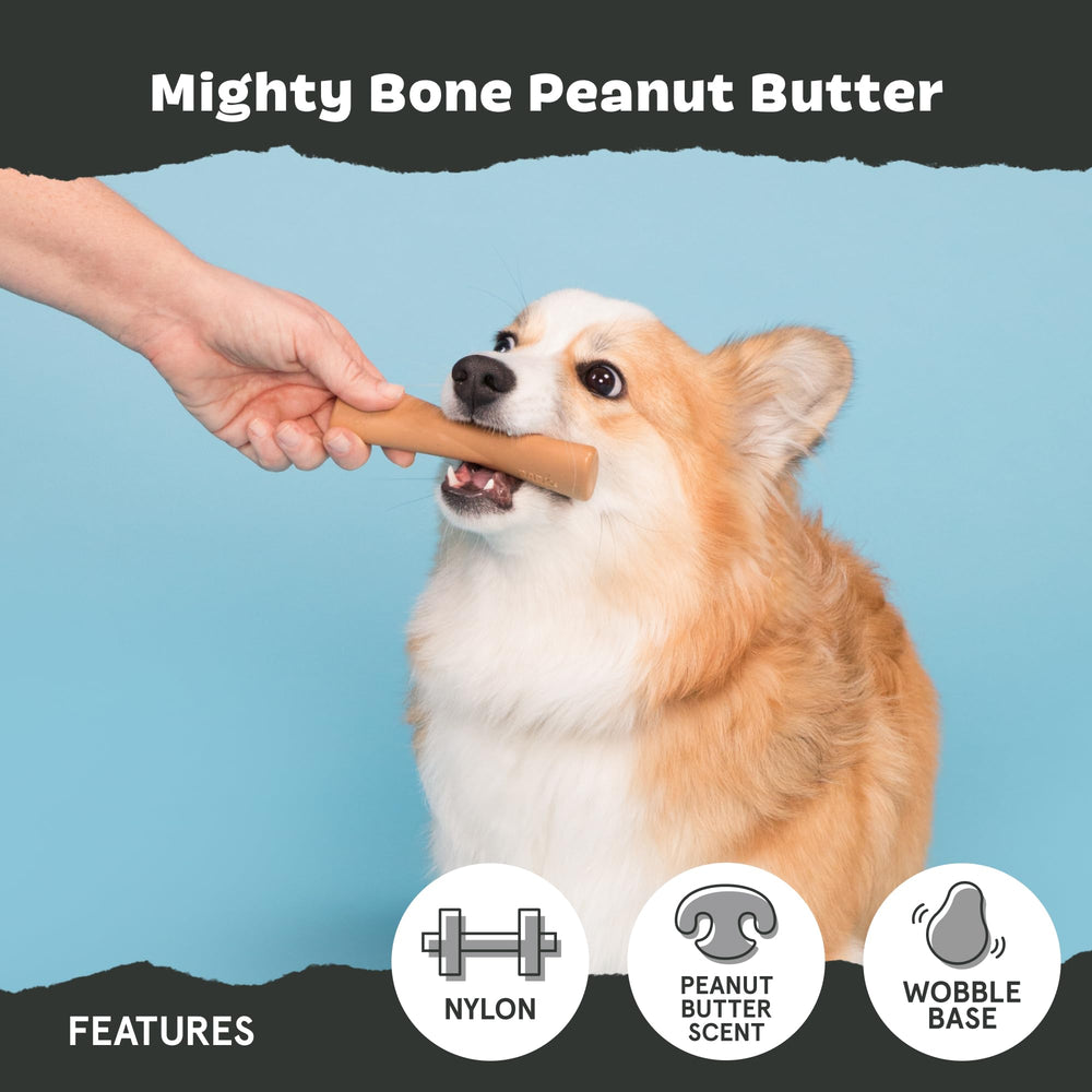 Barkbox Super Chewer Aroma Mantequilla de Maní: sabor atractivo para masticar.