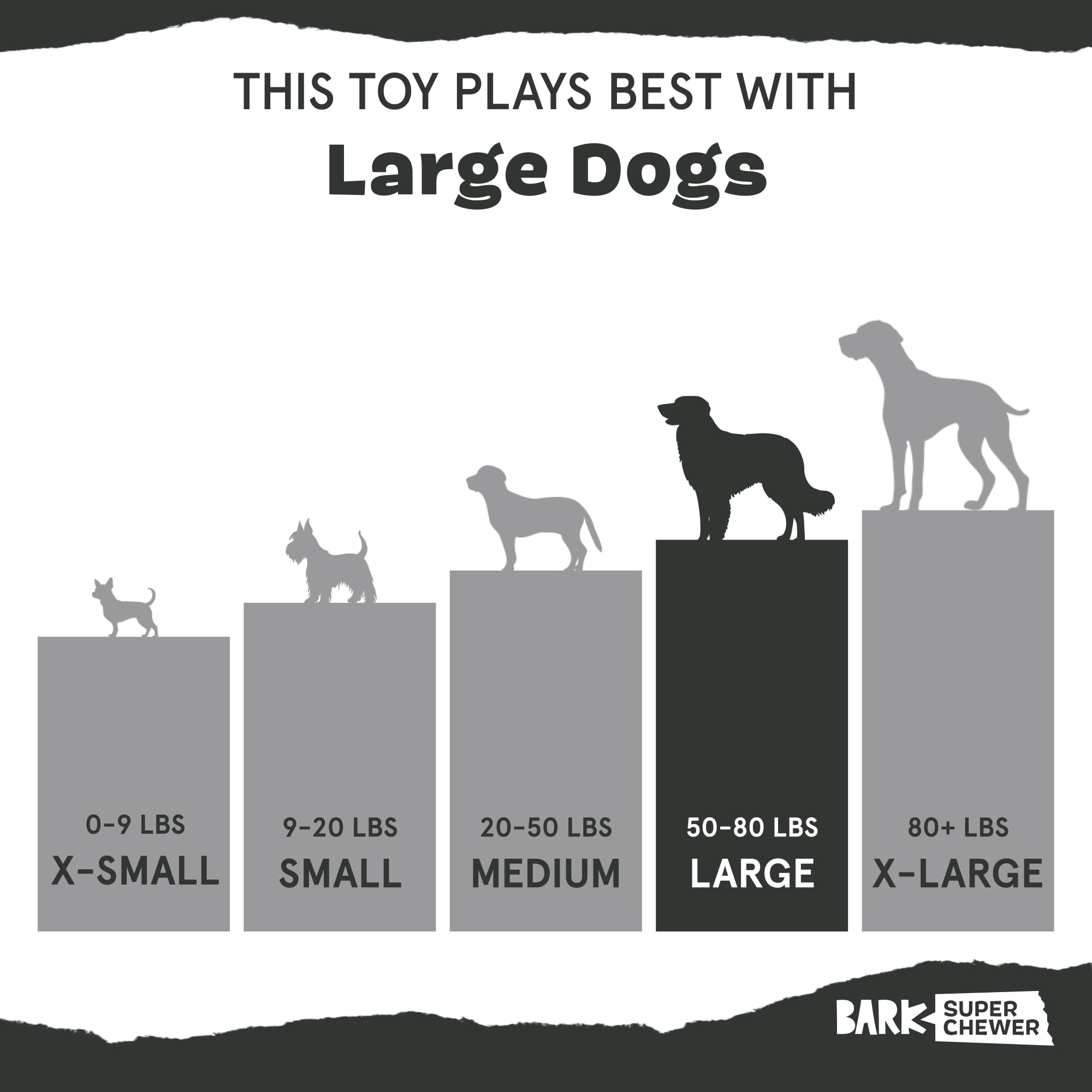 BarkBox Rana: ideal para perros grandes durante juegos de tira y afloje
