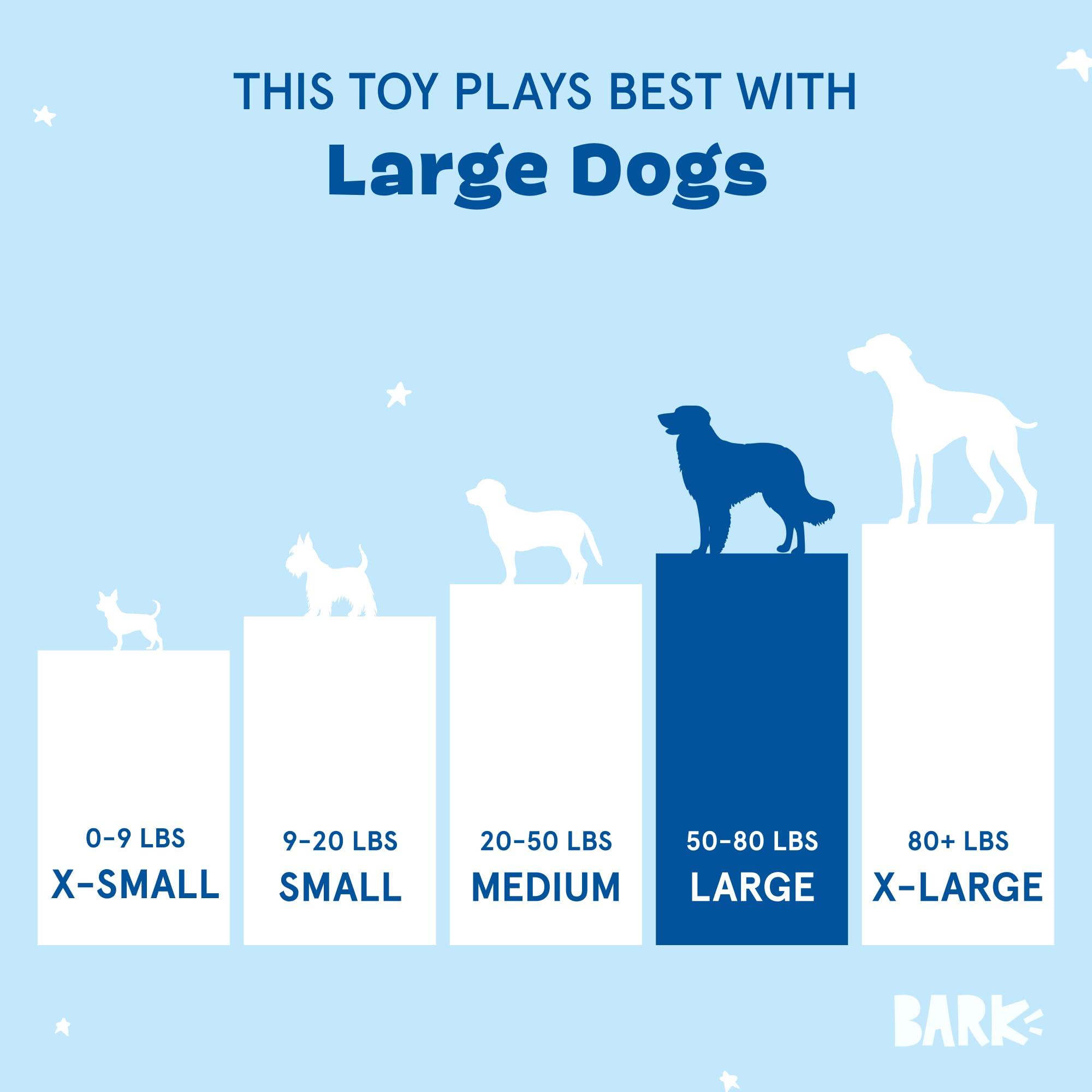 Juguete peluche Barkbox con chirrido para abrazos y exploración suave