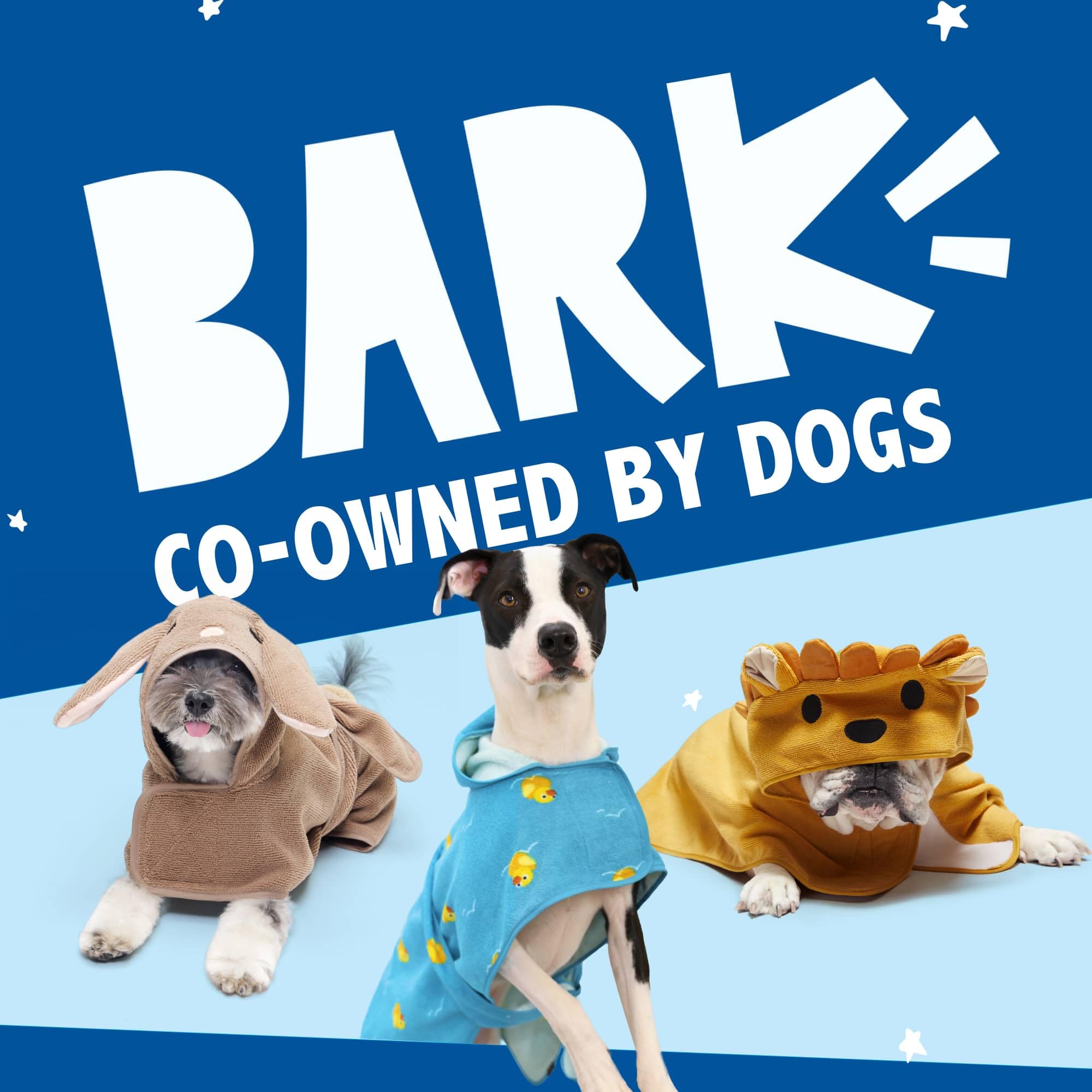 Barkbox Bata de Perro Secado Rápido con Gancho y Lazo – Talla Grande