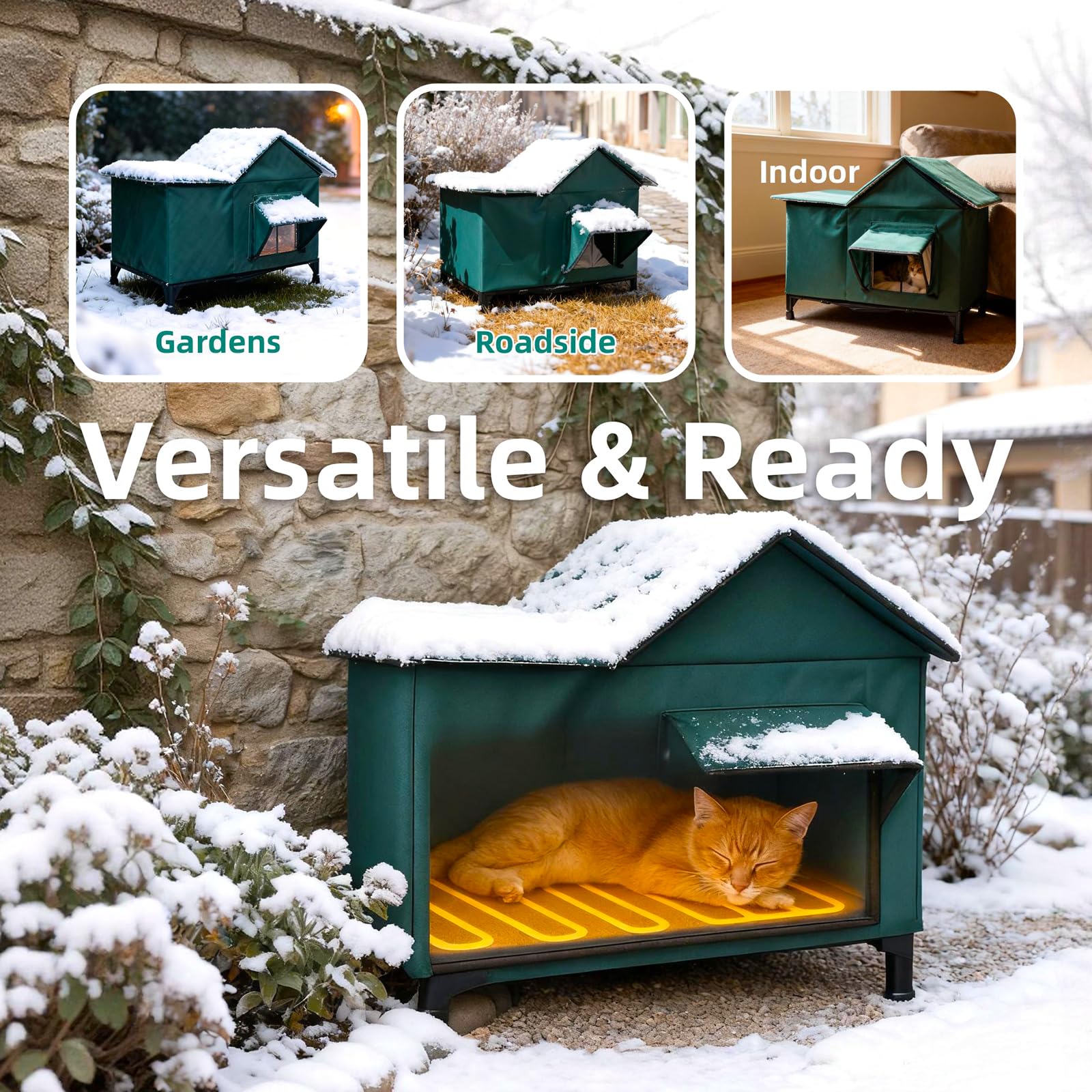BarkBuddy aislamiento calor 113F, mantiene temperatura constante para mayor confort.