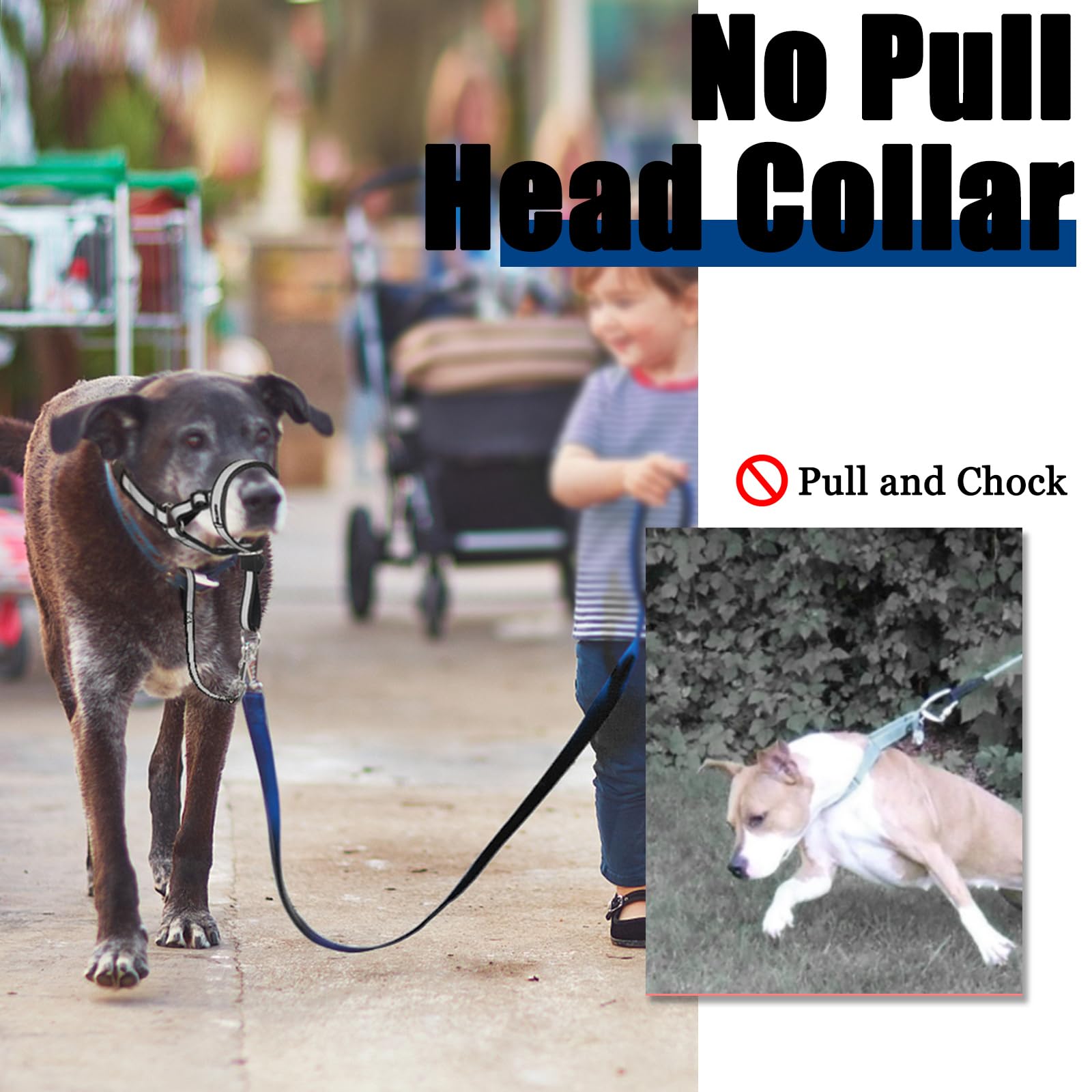 BARKLESS ajuste suave en nariz para confort diario durante caminatas.