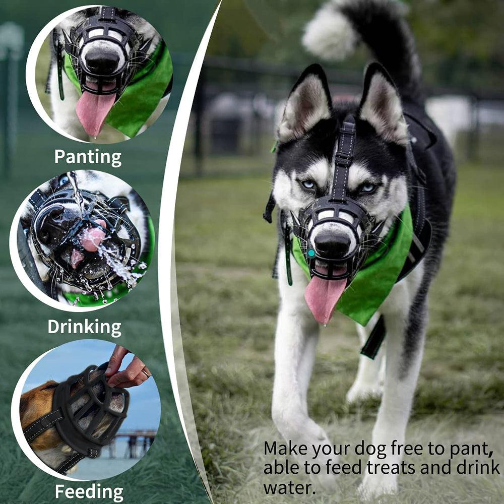 Bozal Barkless, ajuste de cuello ergonómico para un ajuste estable.