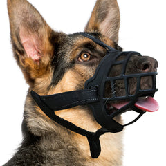 Bozal Barkless de cesta de silicona para perro pequeño, cómodo durante paseos.
