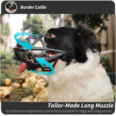 BARKLESS bozal con correas reflectantes, mayor seguridad nocturna.