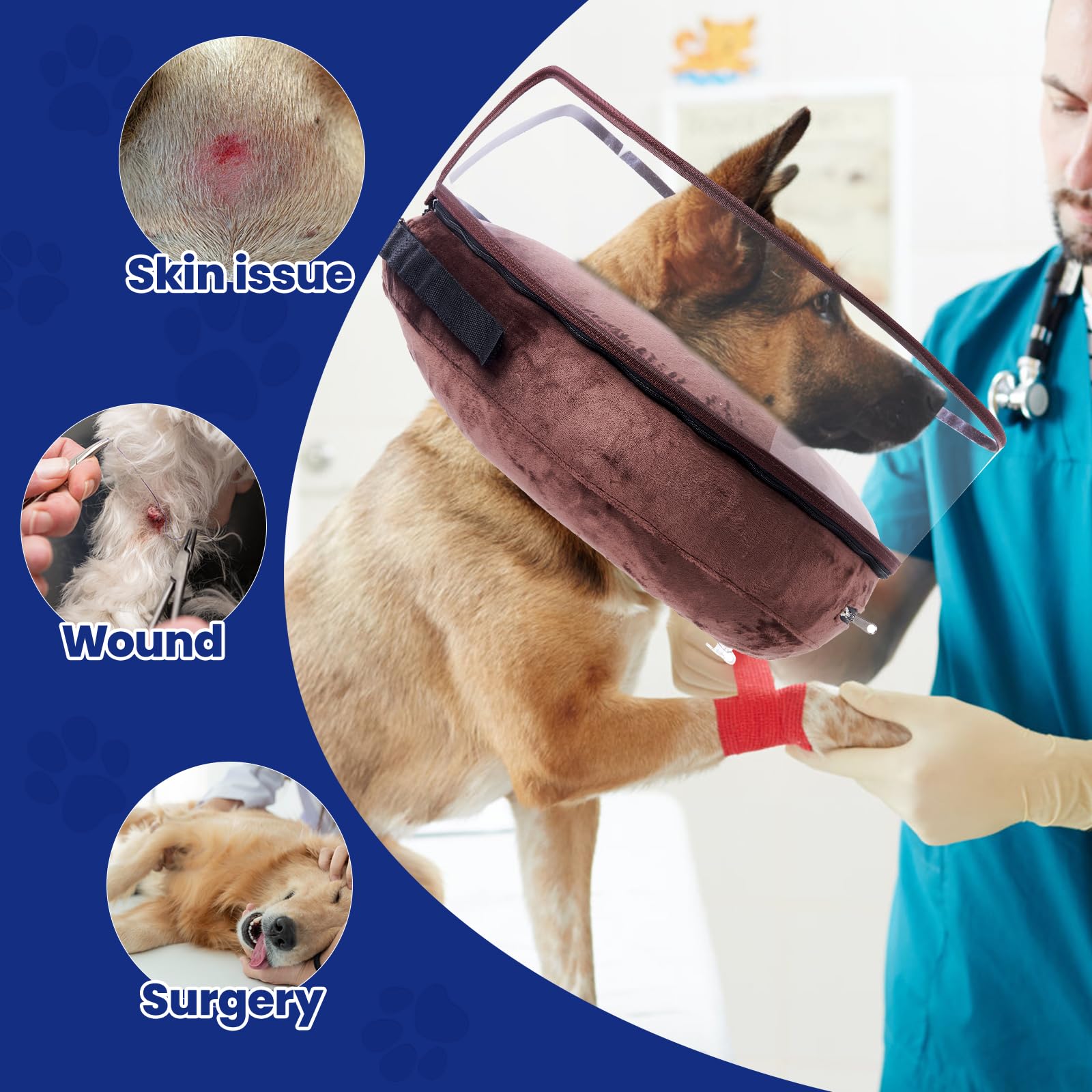 BARKLESS cierre de velcro para un ajuste seguro.