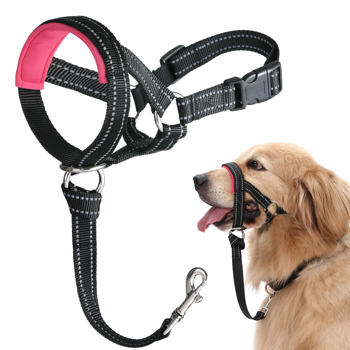 BARKLESS collar de cabeza en la frente del perro evitando tirones