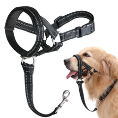 Collar frontal de BARKLESS sin tirones para control suave durante paseos.