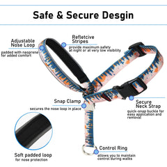 BARKLESS collar frontal clip ajustable para ajuste cómodo y seguro.