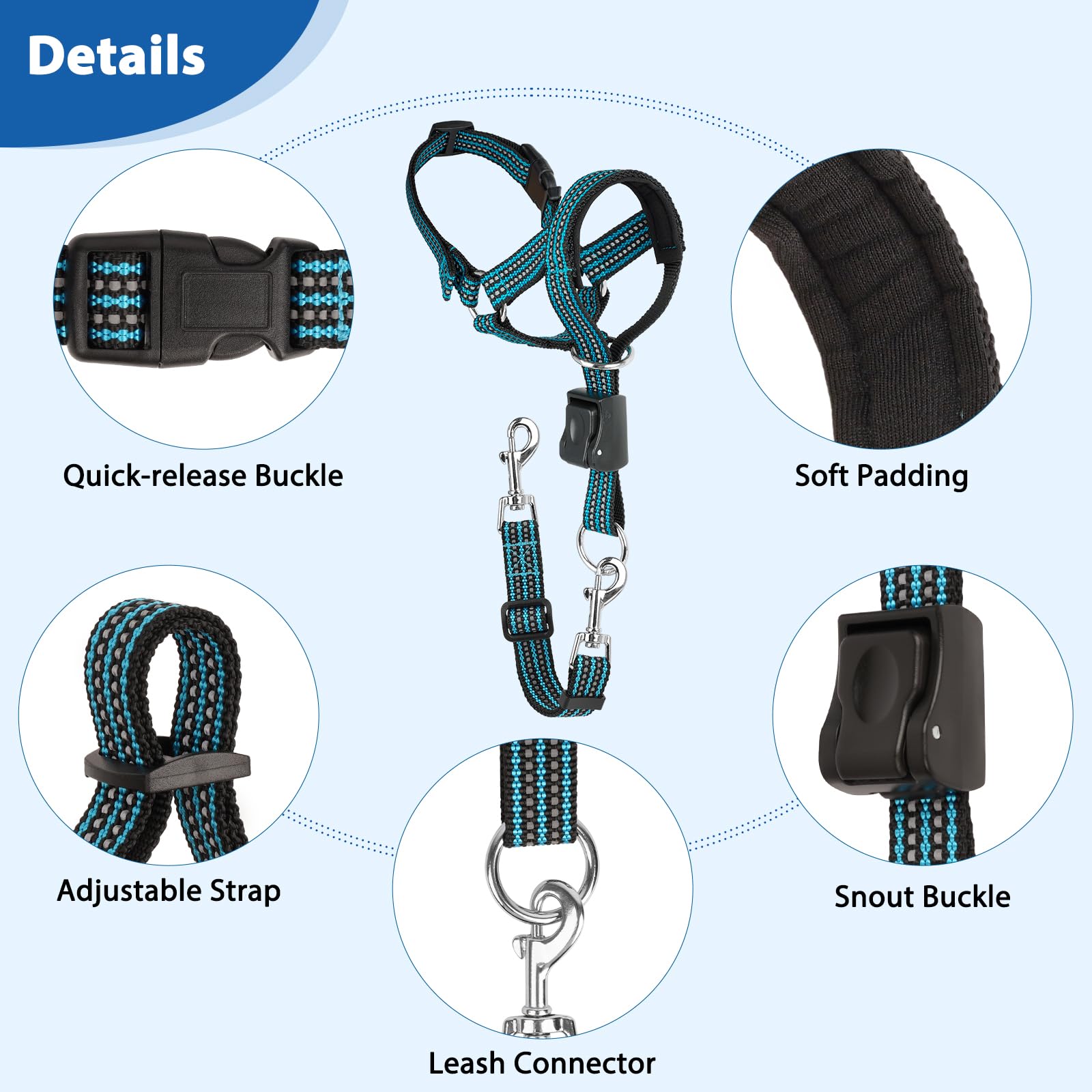 BARKLESS material resistente: collar duradero para perros enérgicos.