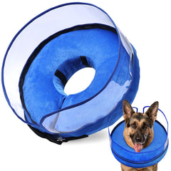 BARKLESS cono inflable para perros grandes, comodidad y libertad de visión durante la recuperación.