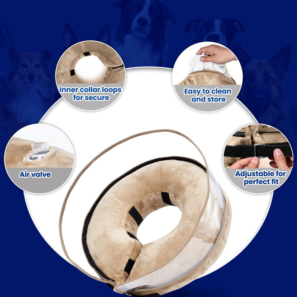 BARKLESS durabilidad y seguridad del cono inflable para uso prolongado.