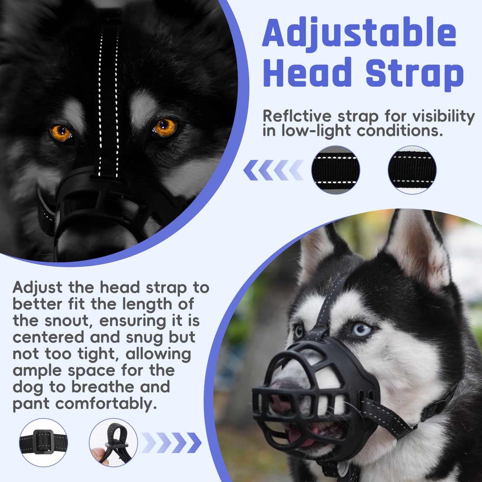Mordaza Barkless con anillo collar integrado para mayor seguridad