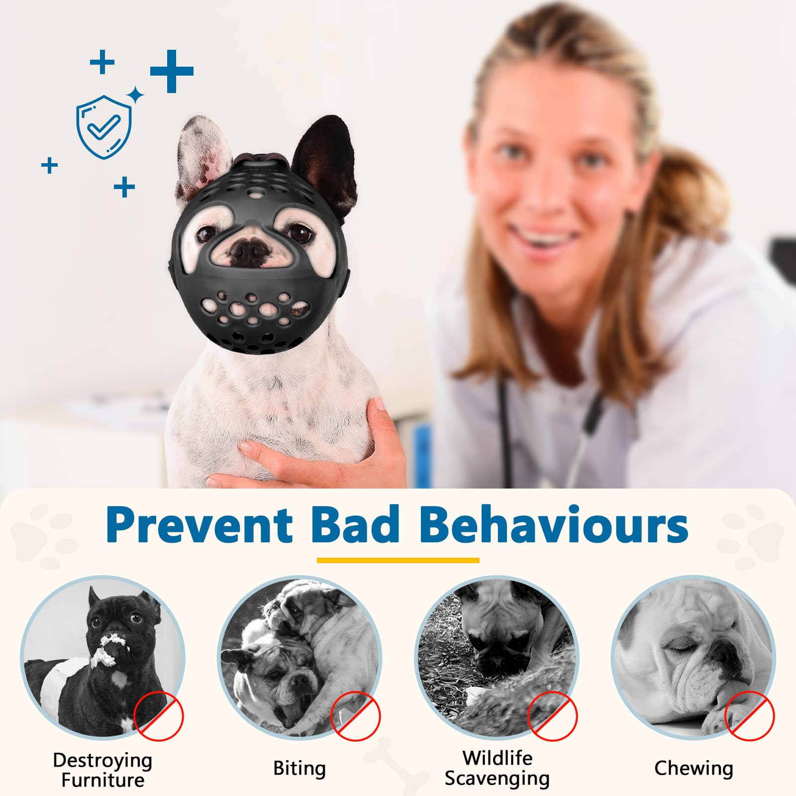 Barkless facilita desensibilización con premios durante el entrenamiento.