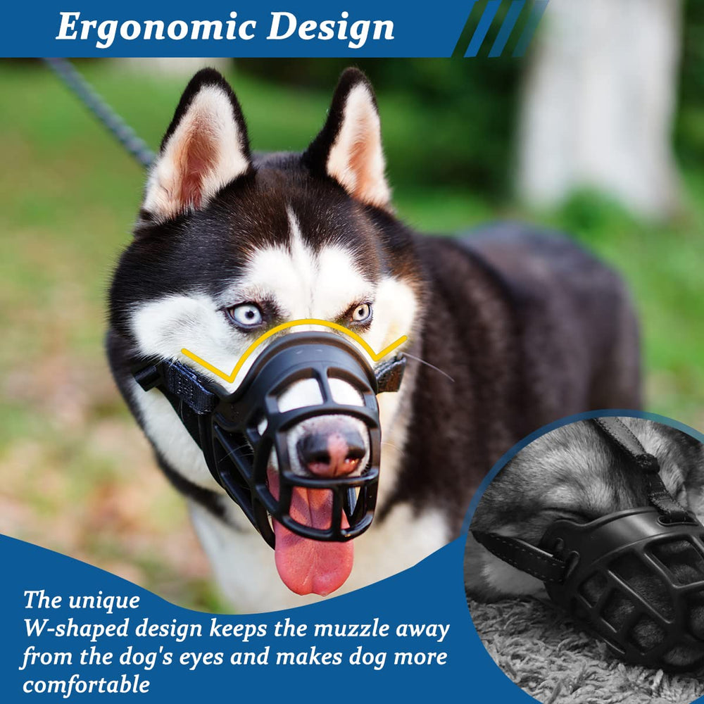 La barkless-muzzle-proteccion-ojos-perro mantiene la zona ocular libre de fricción.