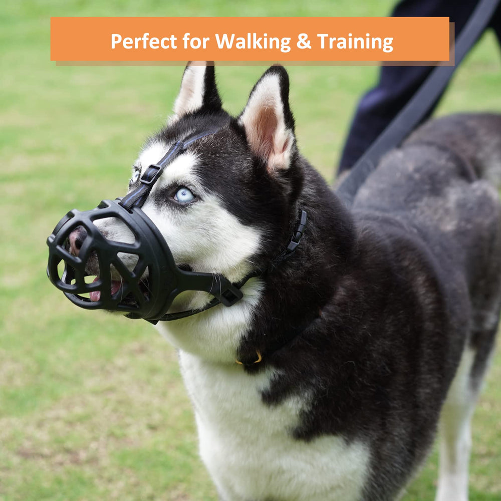 Talla S Barkless para perros pequeños, ajuste cómodo y seguro para hocicos cortos.