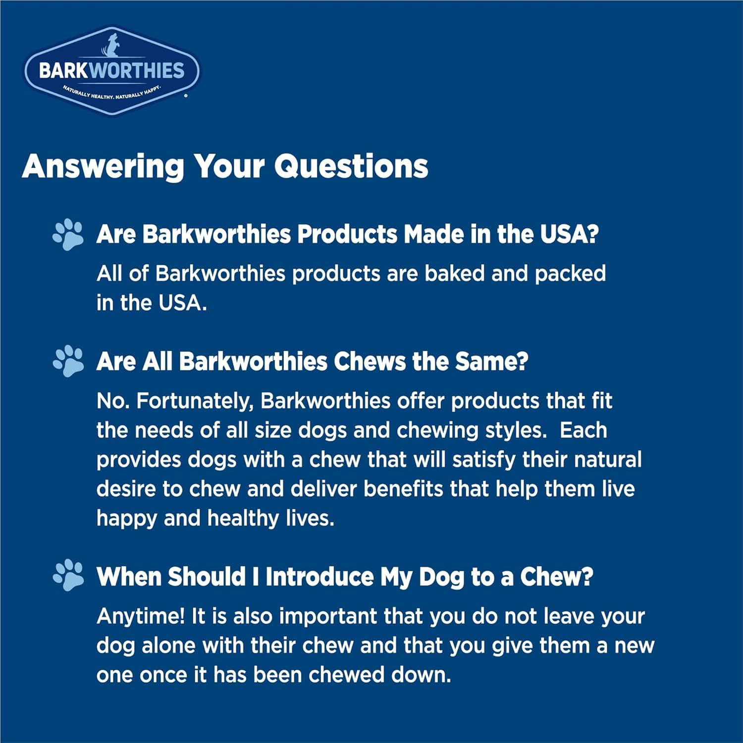 Barkworthies para cachorros masticables para entrenamiento y juego.