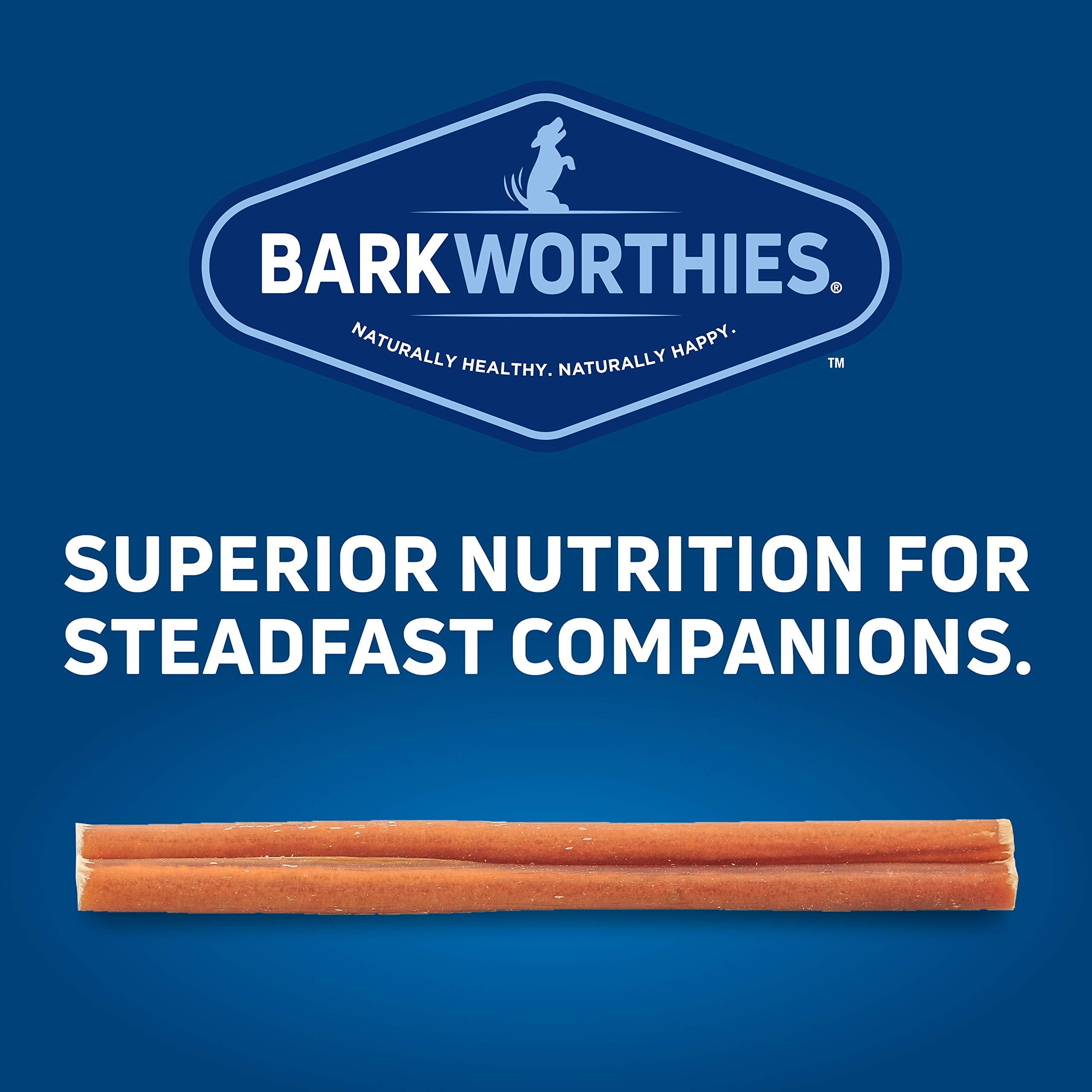 Barkworthies OdorFree Bully Stick ideal para perros que muerden con intensidad