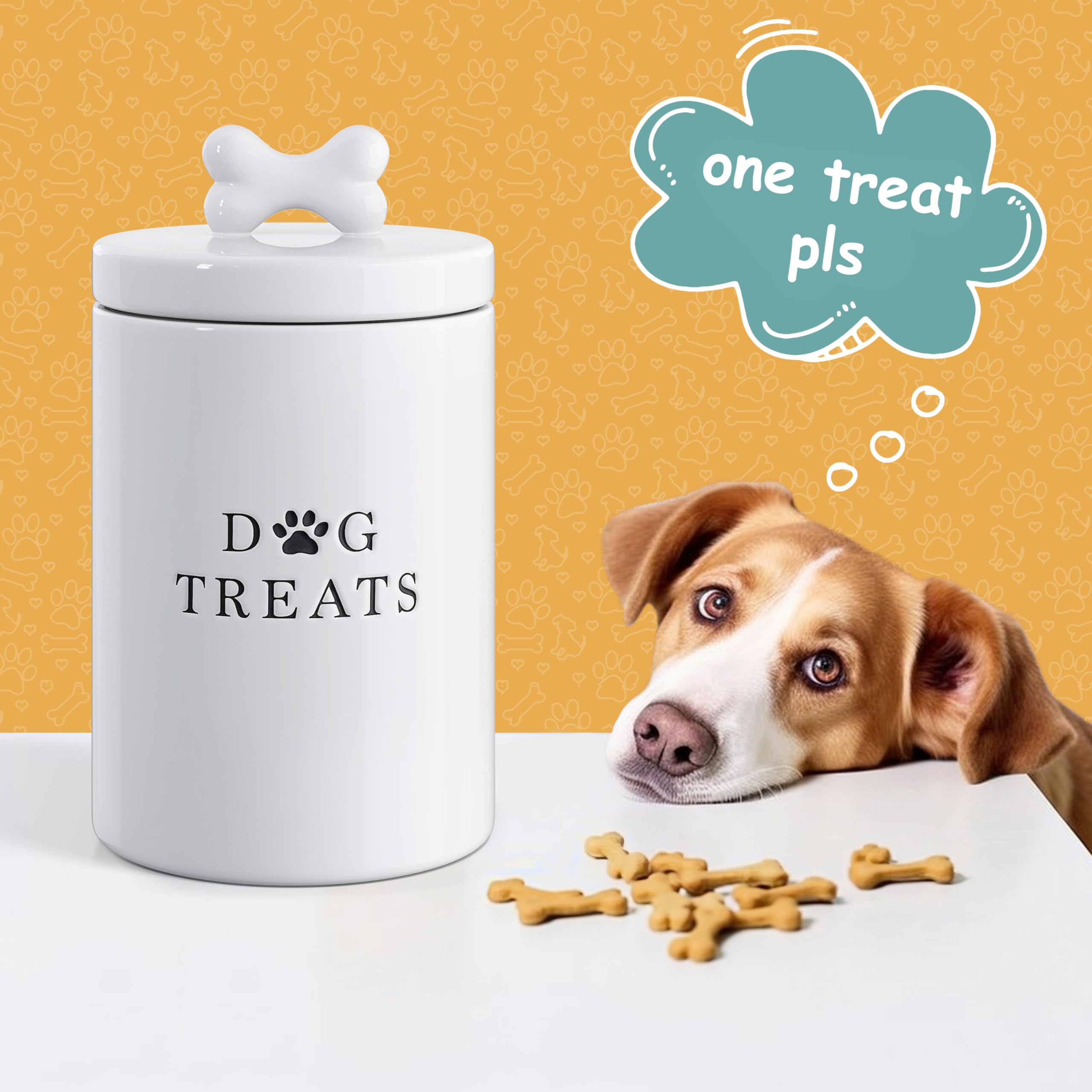 Barnyard Designs contenedor para premios de perro en la encimera