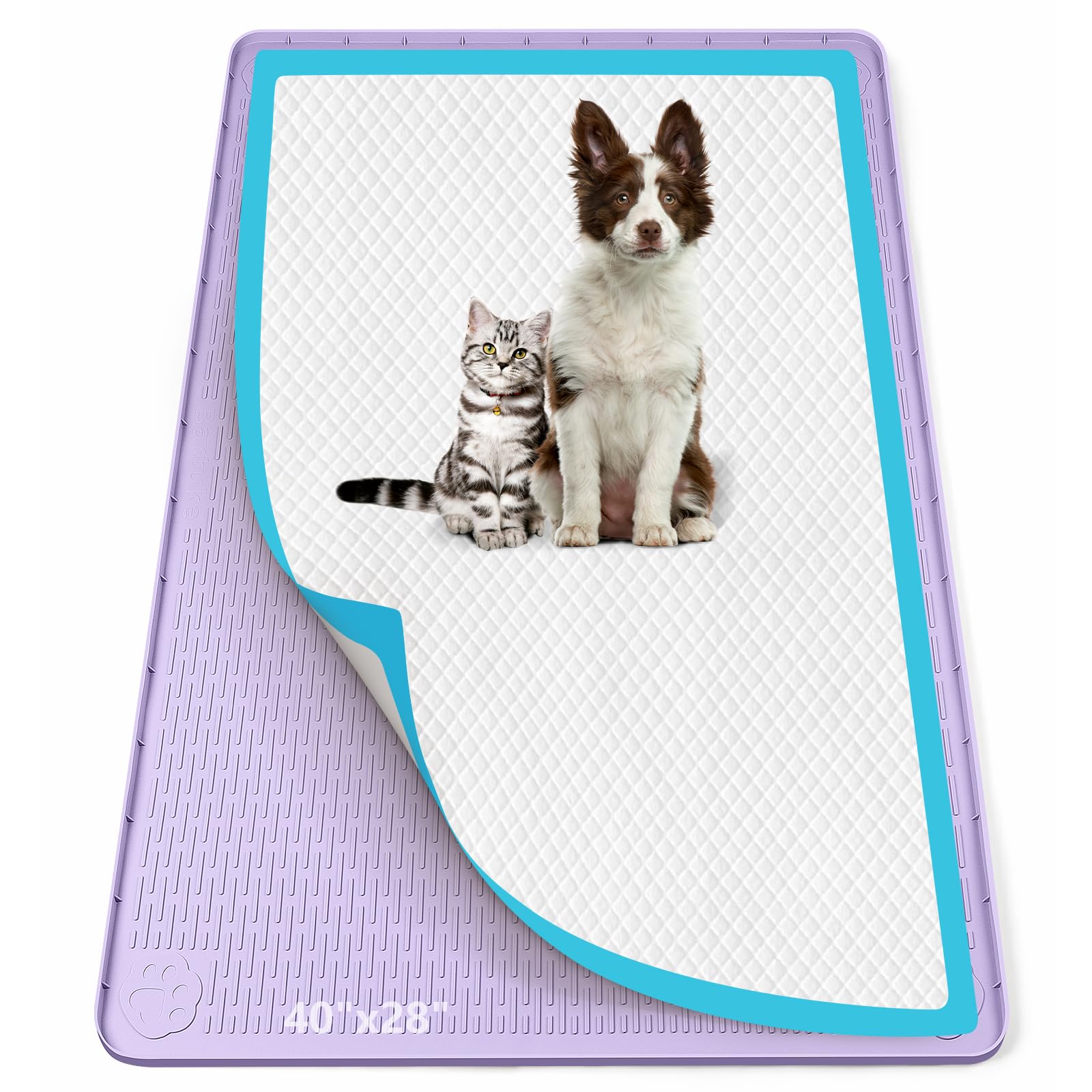 Bartuke almohadilla-entrenamiento para perros 40x28 en silicona, base estable para entrenamiento sin derrames.