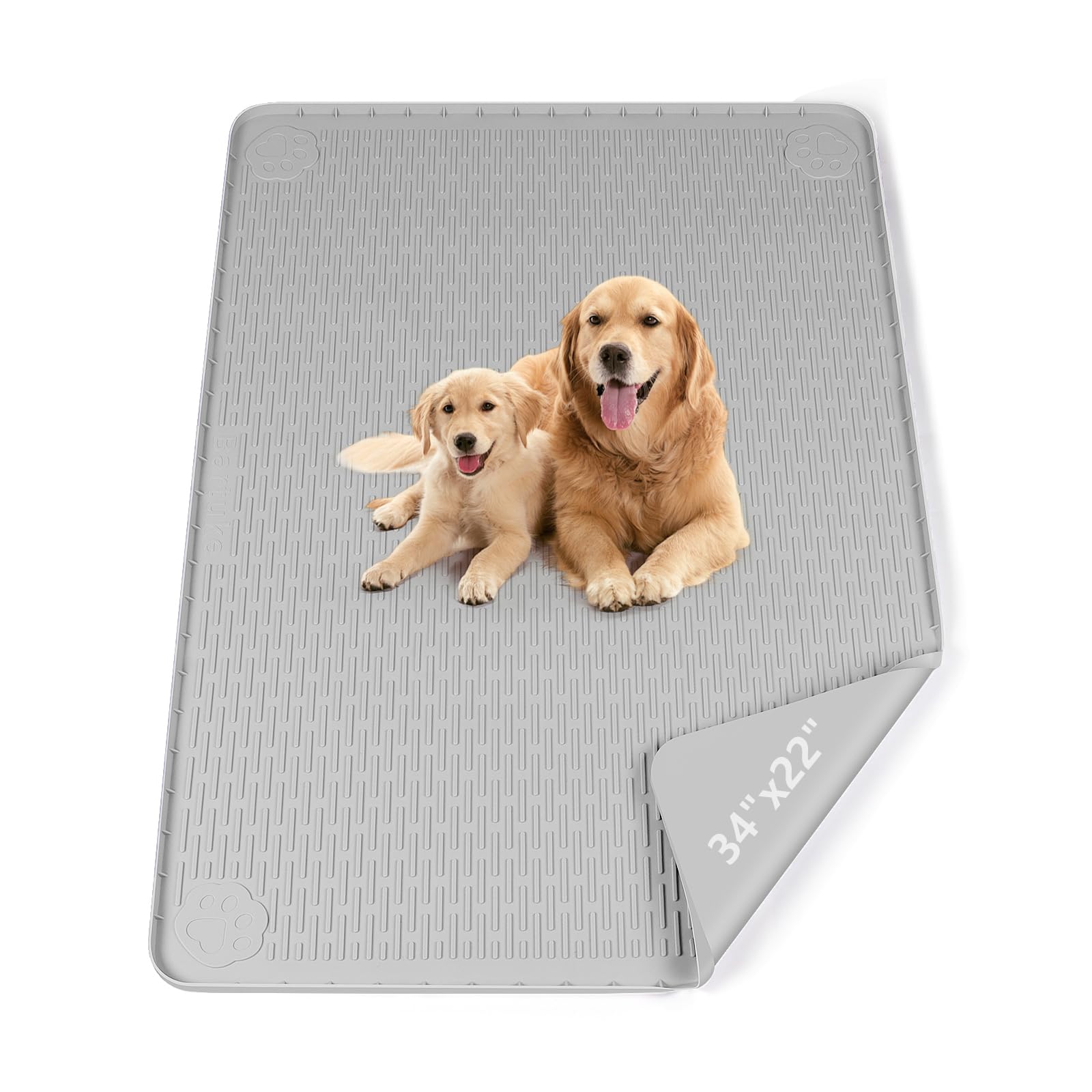 Bartuke alfombra silicona para entrenamiento, protege suelos con superficie suave y lavable