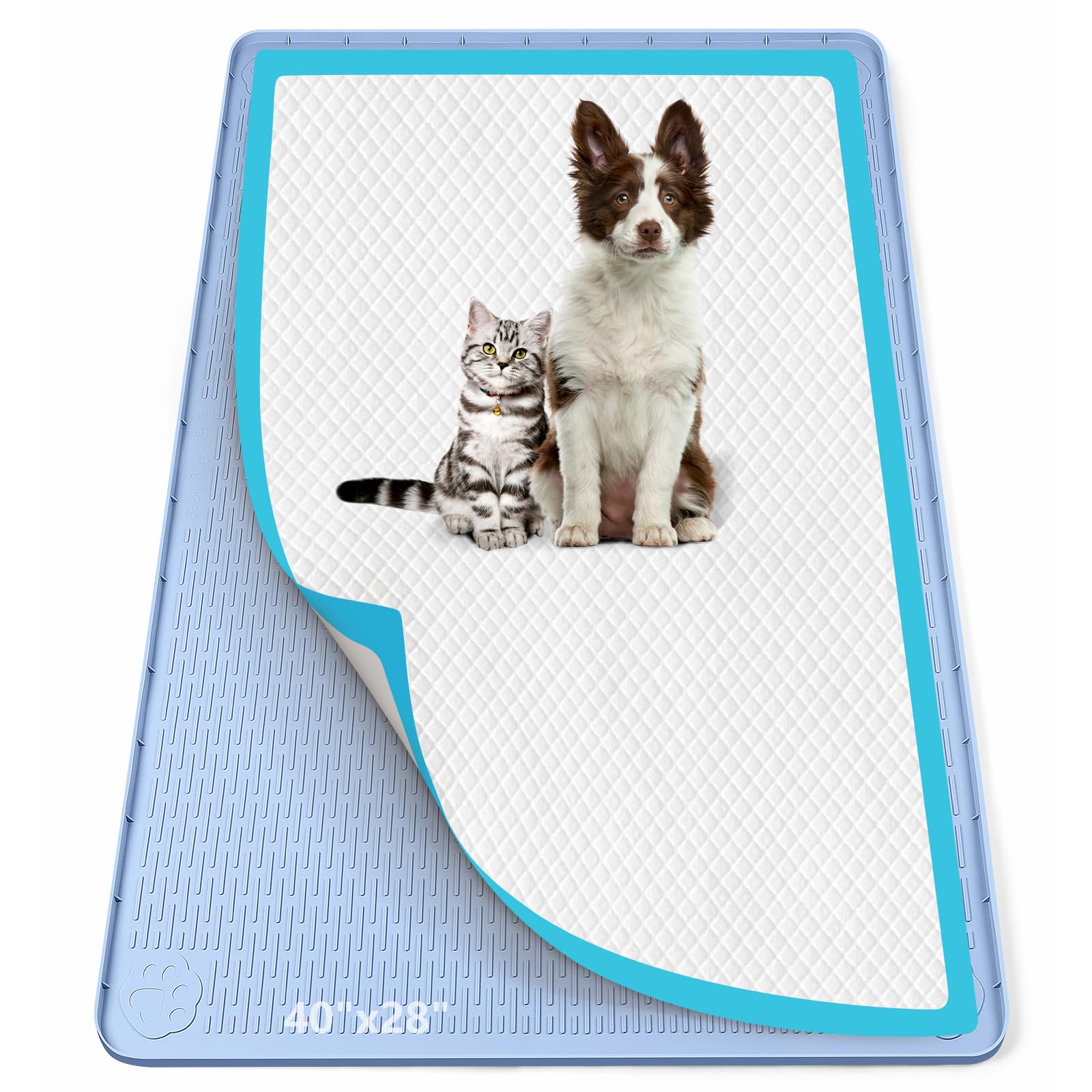 Bartuke almohadilla de silicona para pee pad mantiene limpios los suelos.