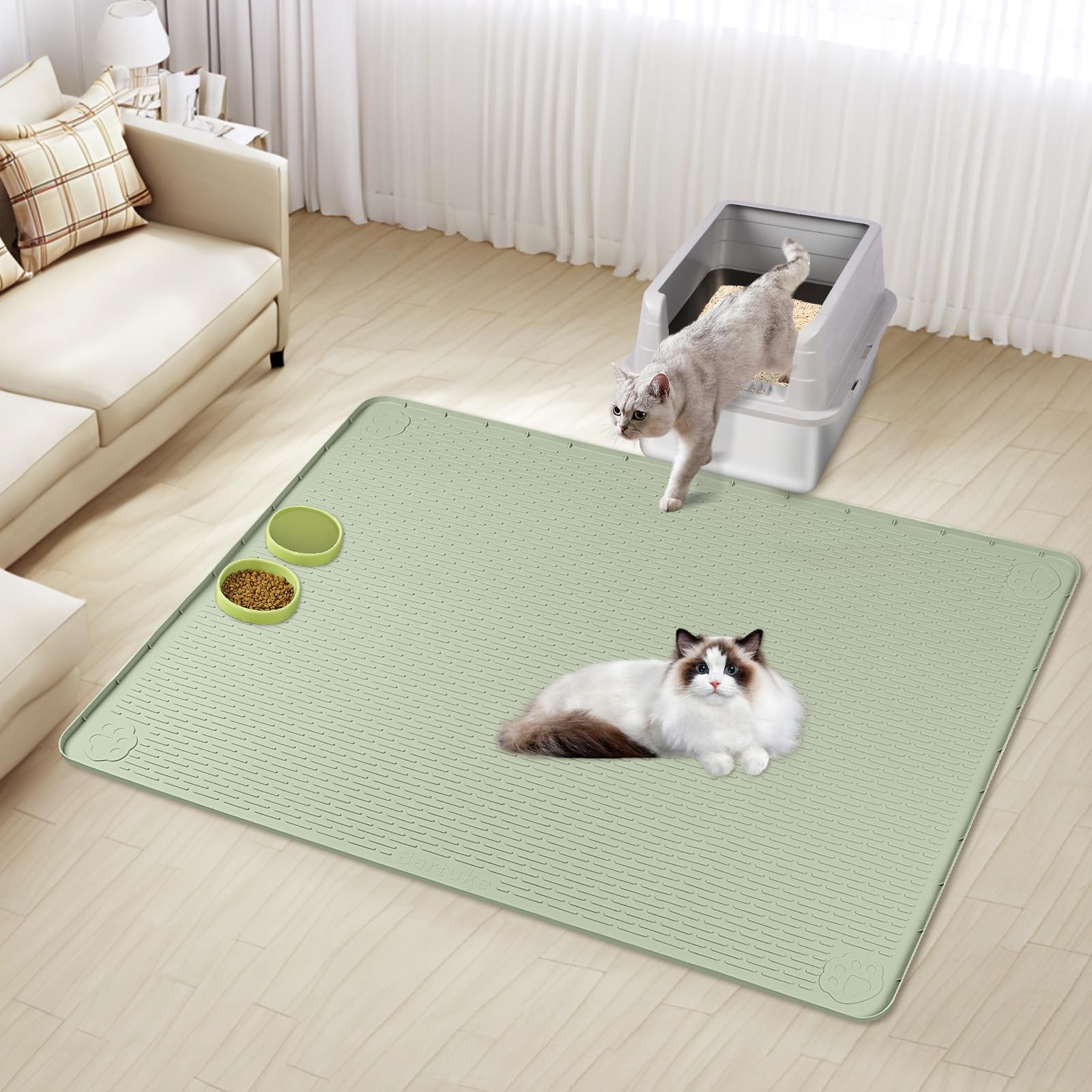 Bartuke Alfombra XL de diseño resistente para uso diario.