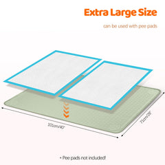 Bartuke protección de piso de silicona impermeable verde para interiores.