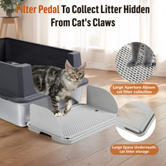 Bartuke rampa con baffles desmontables para adaptar a gatos de diferentes tamaños.