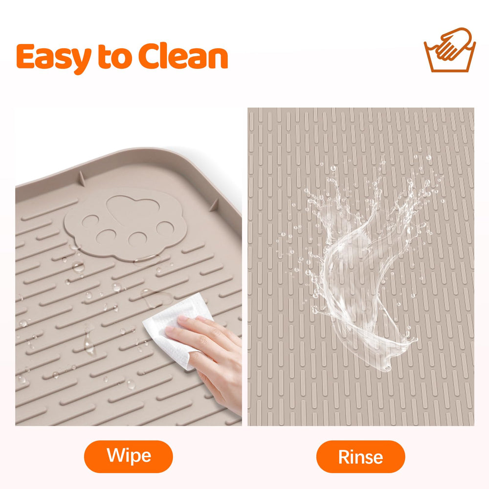 Bartuke diseno-versatil-uso-multifuncional: sirve como tapete para comida y limpieza.