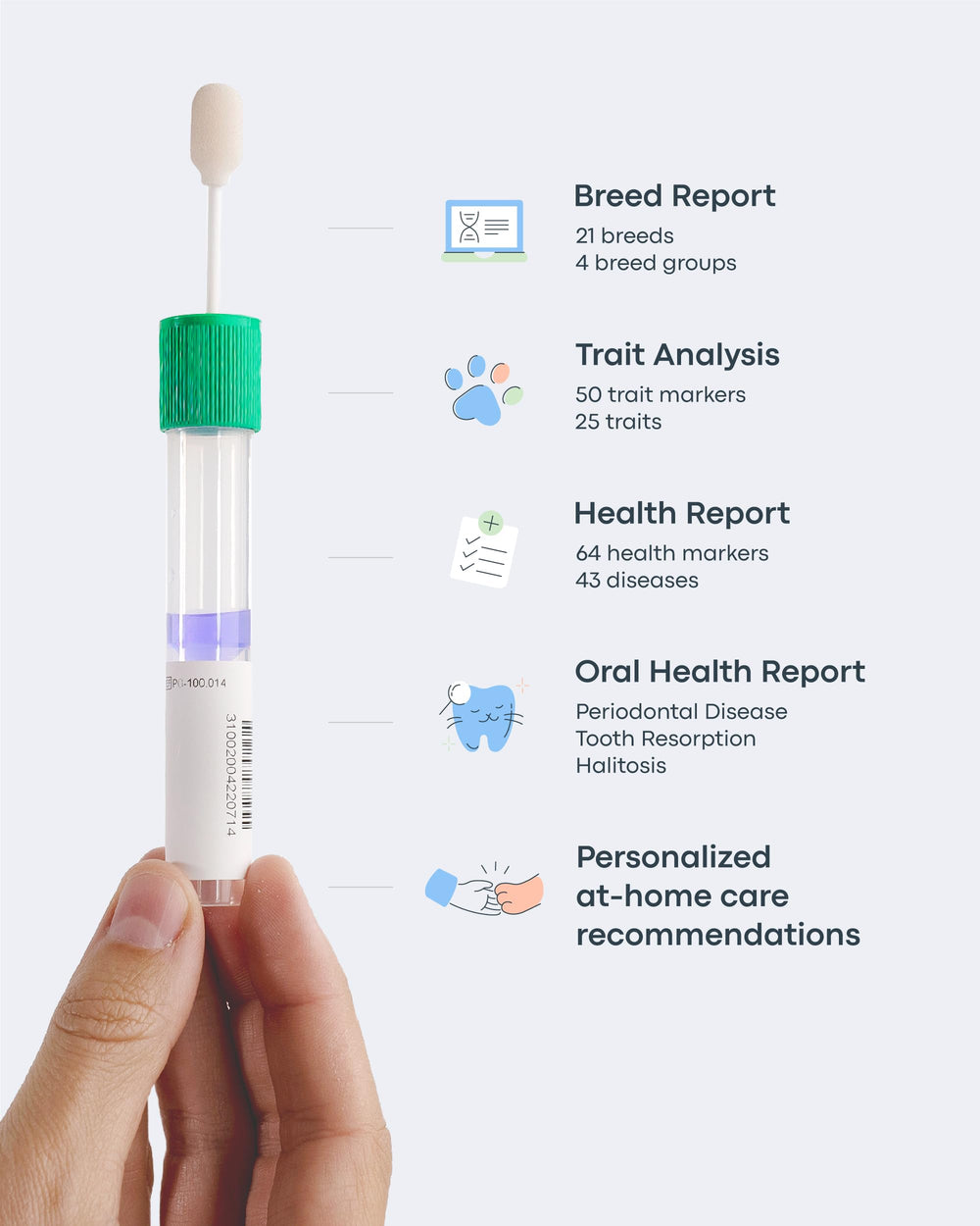 Basepaws Kit ADN para Gatos: aprobación veterinaria que respalda tus planes de cuidado.