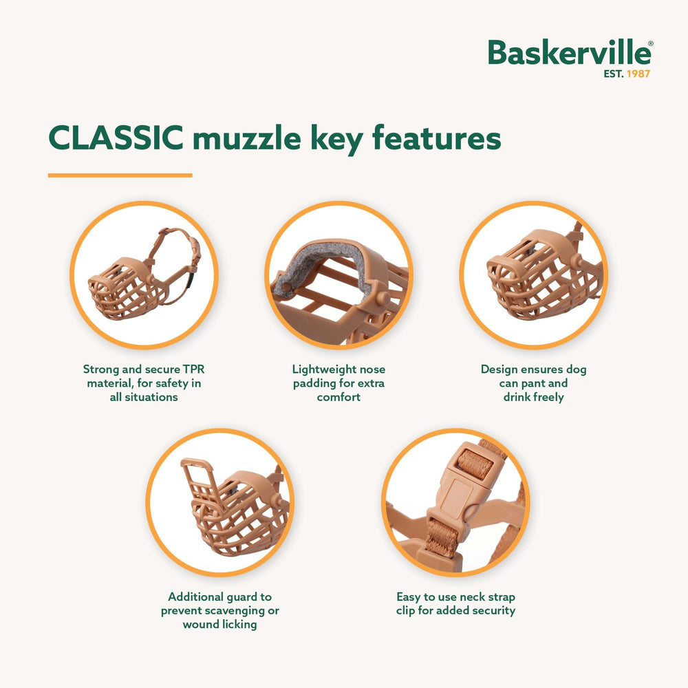 Baskerville bozal de cesta: ideal para entrenamiento y premios