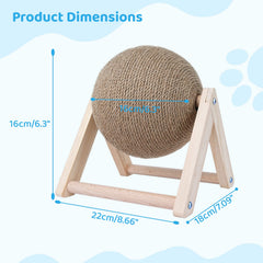 Marco de madera triangular BATTIPAW, resistente y duradero para juego diario.