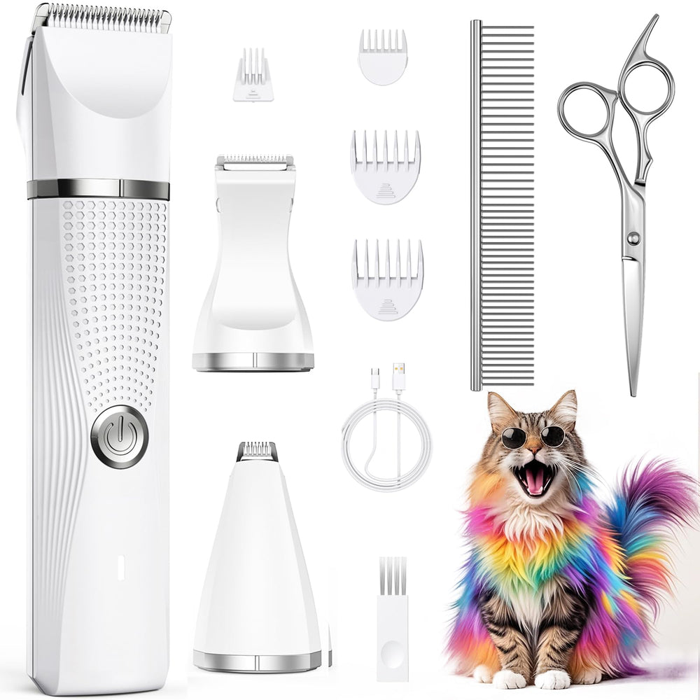 Bautrium Cortapelo Gato 3en1 frontal para recortar cara y patas con precisión.