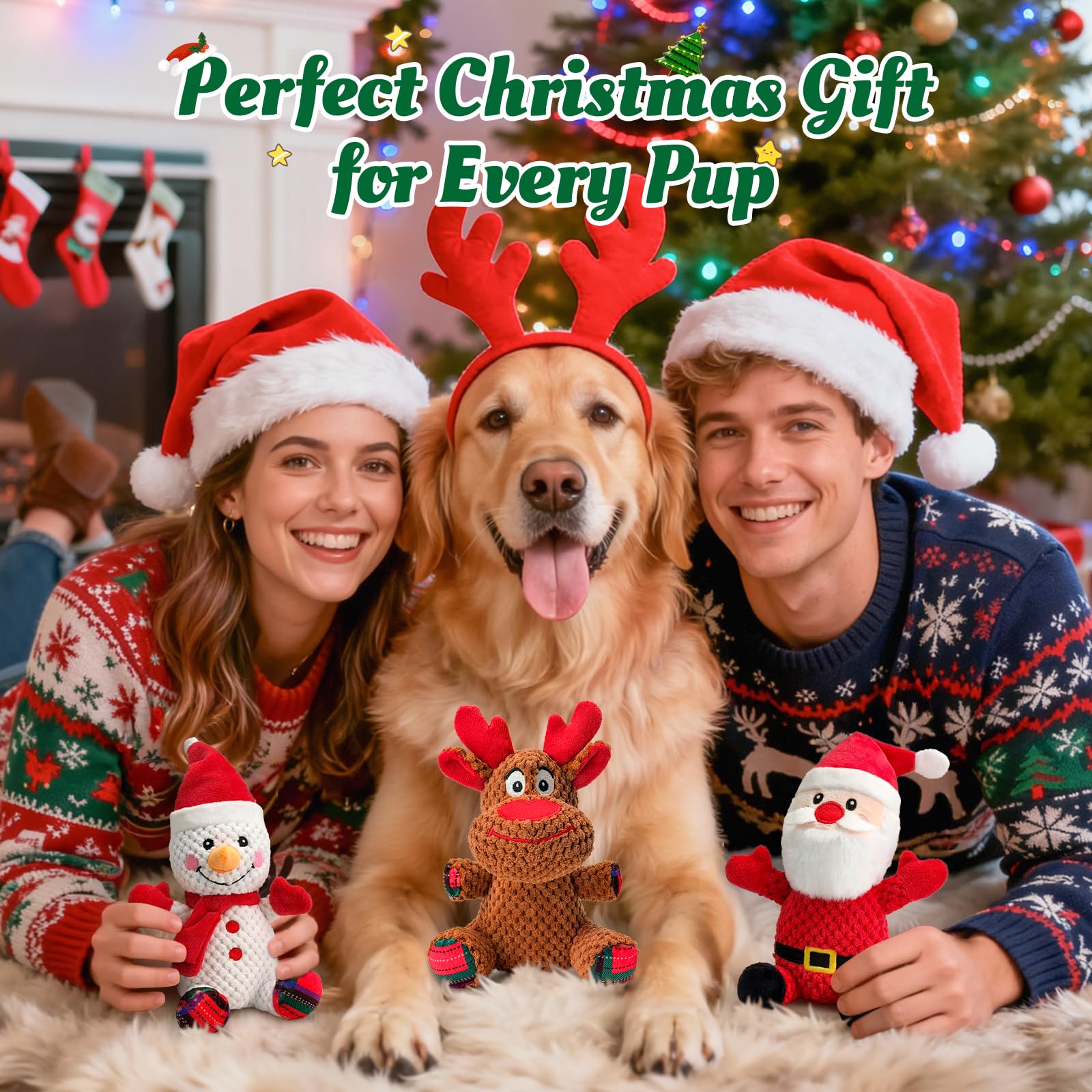 Duradero juguete navideño BBeary en peluche para juego diario