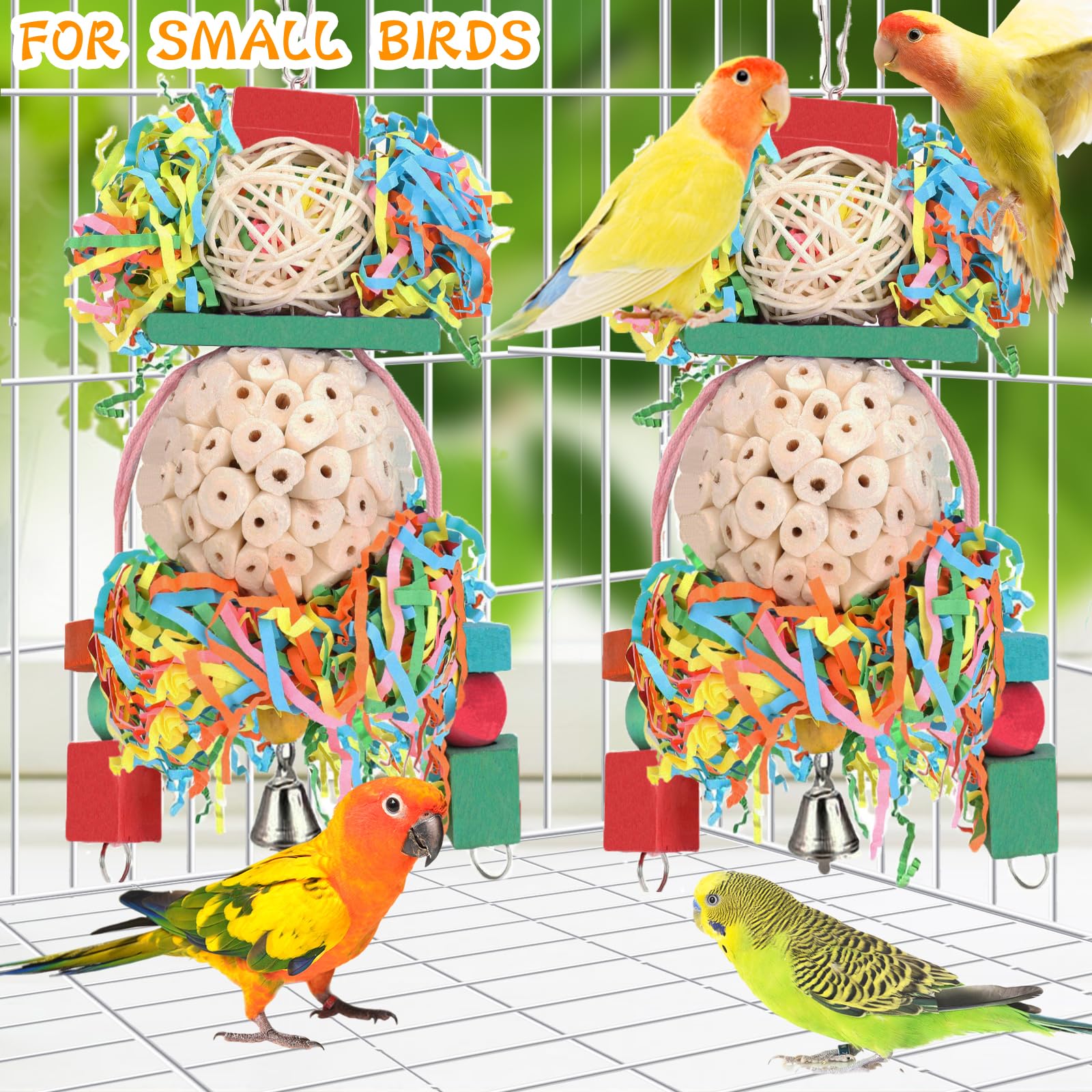 BBjinronjy juguete-aves-papel-crujiente: estimula exploración