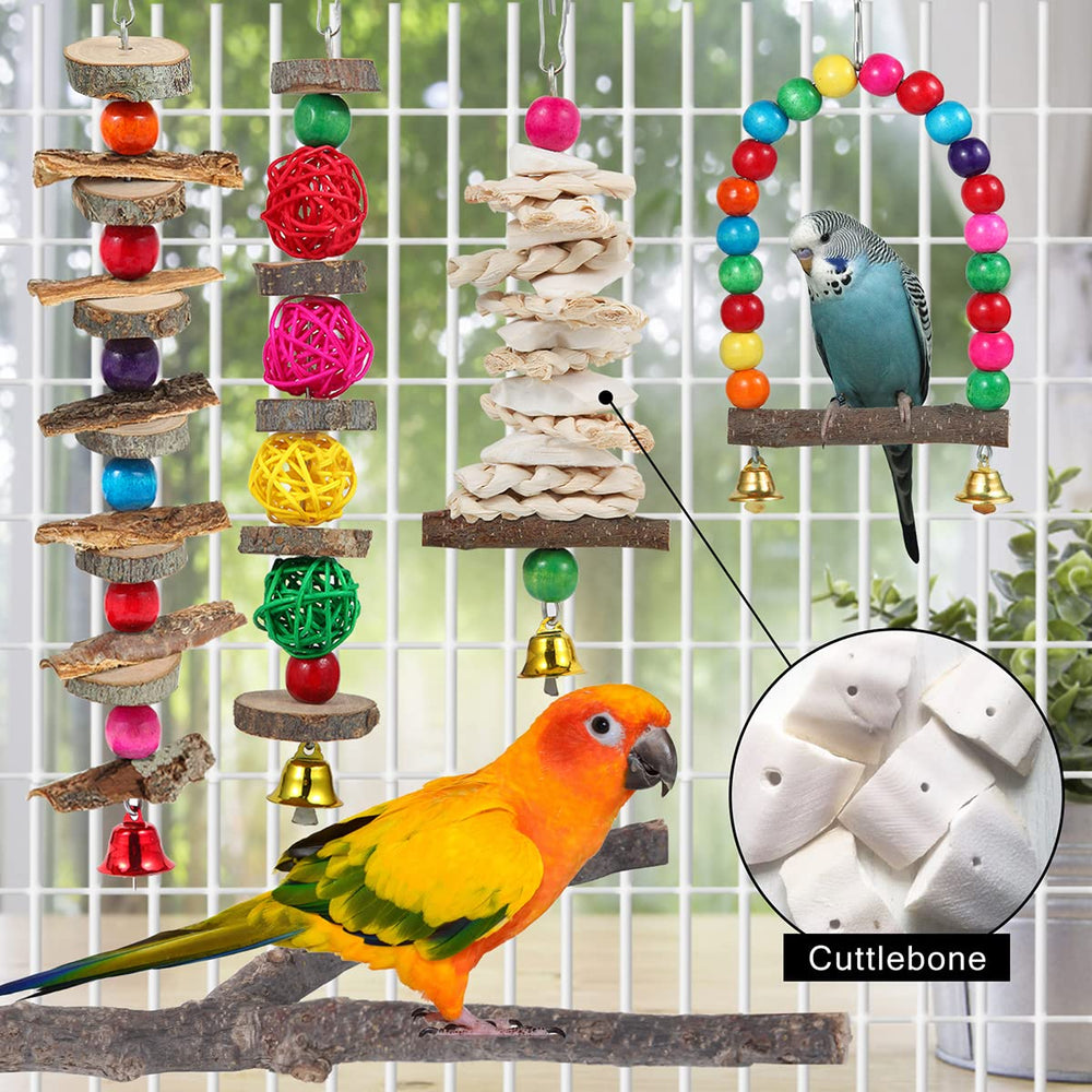 bbjinronjy juguete aves texturas variadas estimula curiosidad y forraje.