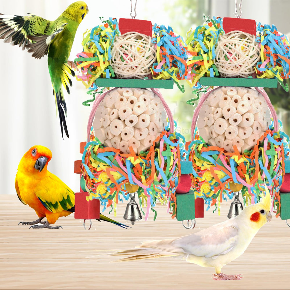 BBjinronjy papel-crujiente-colgante-aves: colores vibrantes para juego
