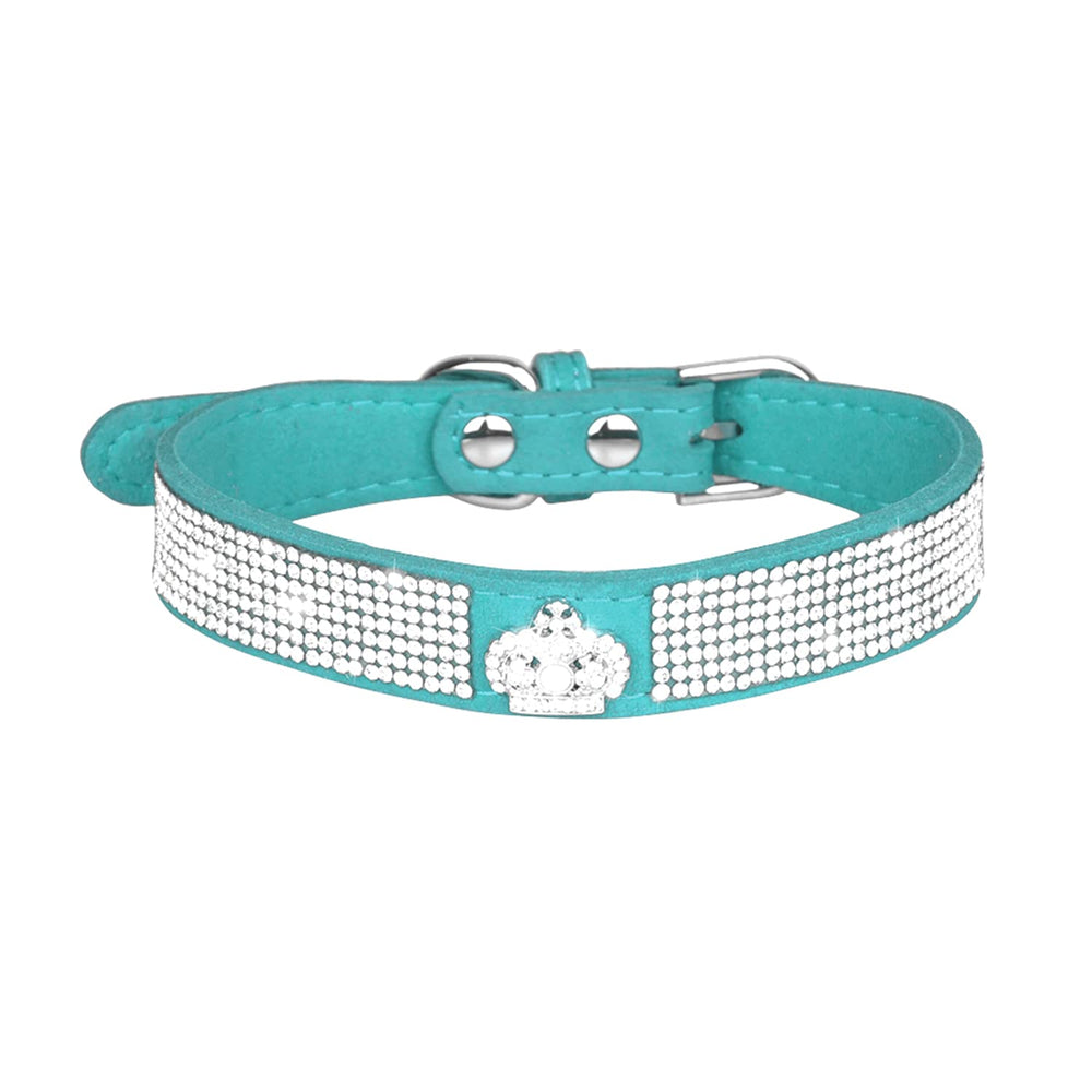 Collar Bbmmayy con brillos de cristal para perro, ideal para paseos con estilo.