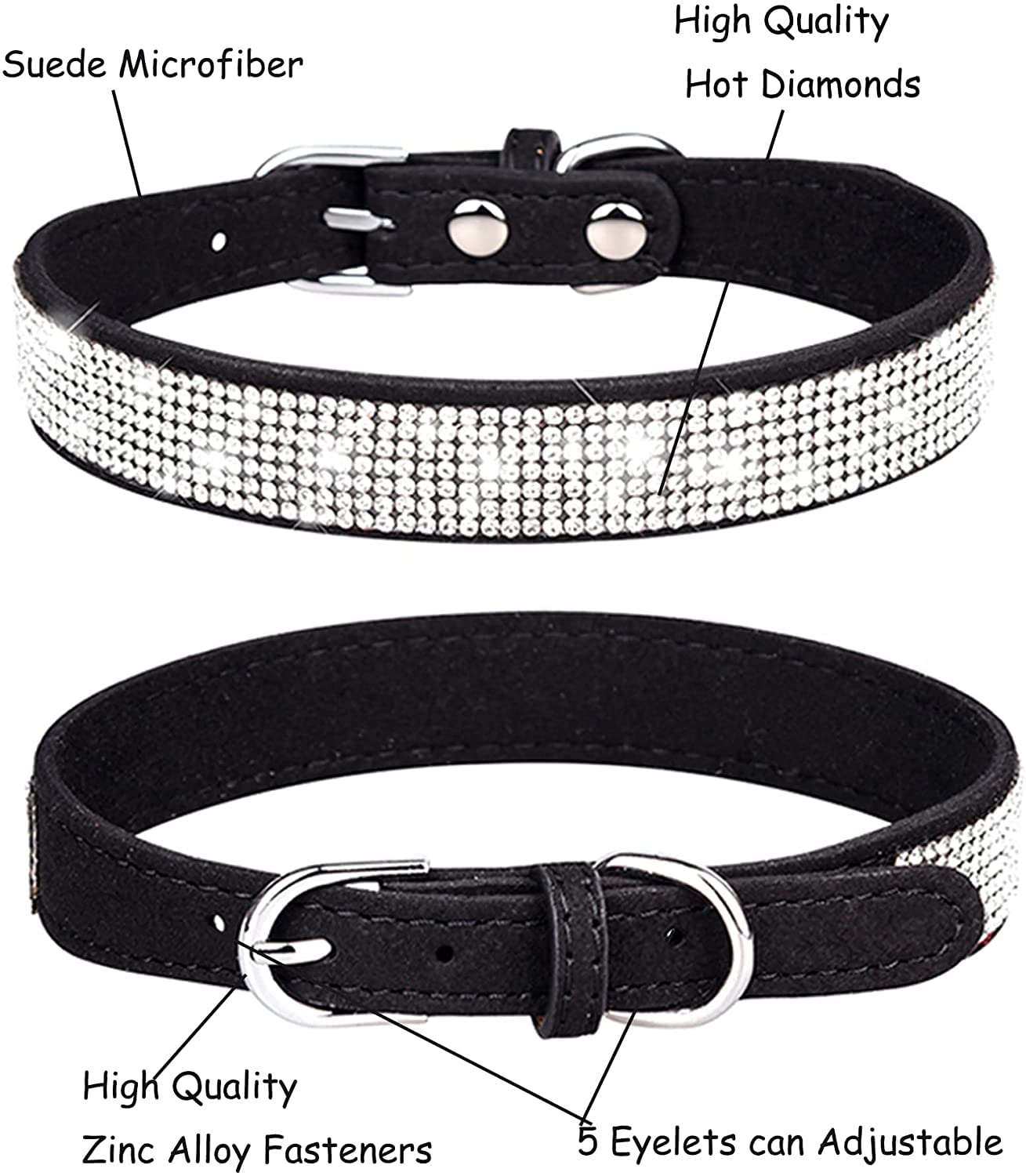 Detalle de bling Bbmmayy en el collar para un look llamativo.