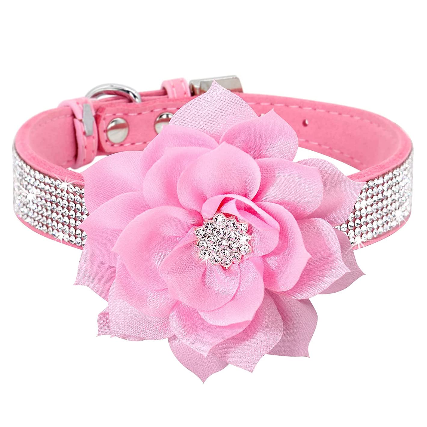 Bbmmayy collar perro con cristales diamantes para lucir elegante y cómodo.