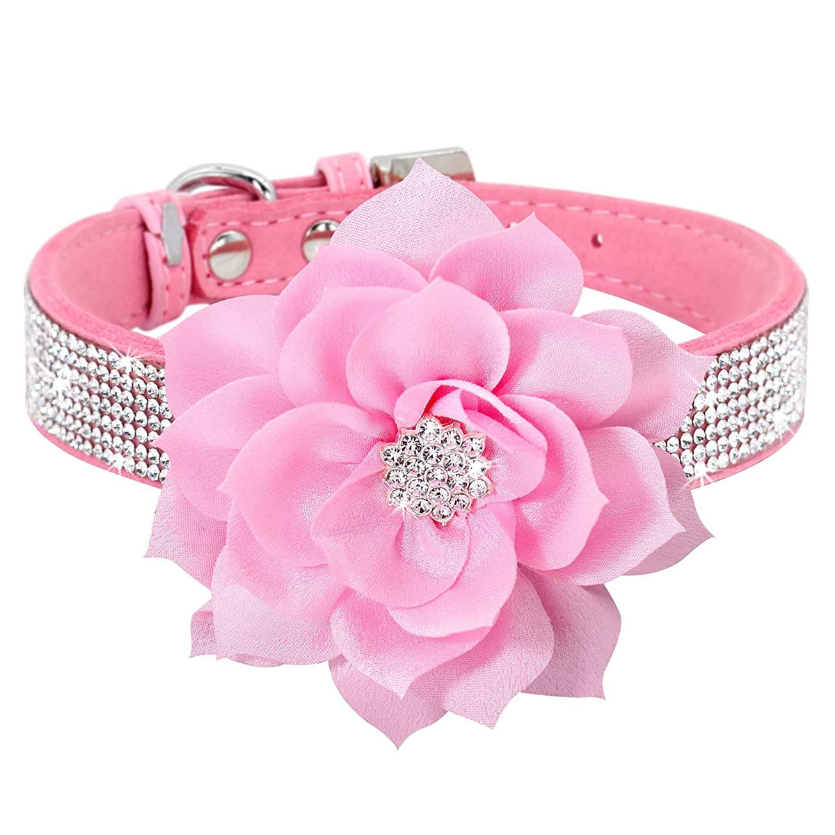 Bbmmayy collar perro con cristales diamantes para lucir elegante y cómodo.