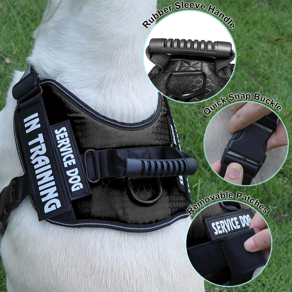 Parches de servicio para perro de Bcadem, ocho piezas personalizables.