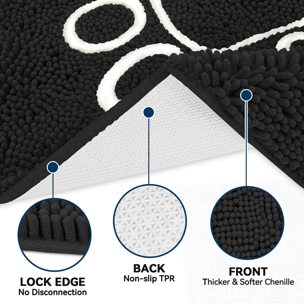 Alfombra lavable Bcoimo, absorbe humedad y suciedad con facilidad.