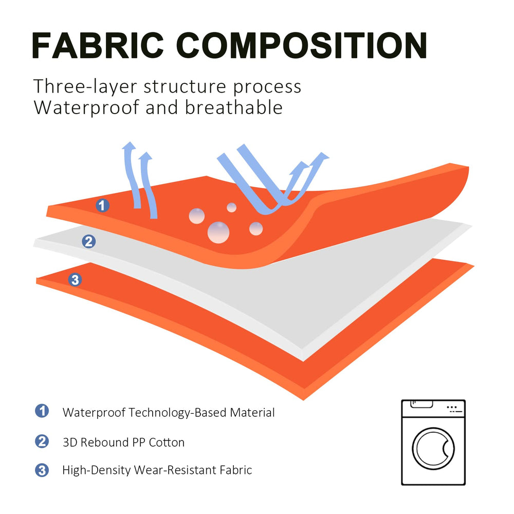 Cama impermeable para exteriores BDEUS naranja