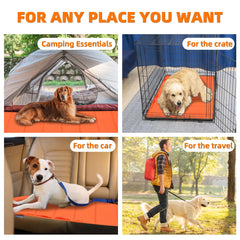 Cama perro BDEUS material durable polipropileno naranja