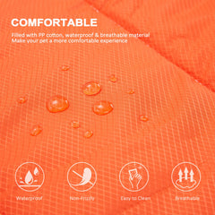 BDEUS cama perro superficie enfriante naranja, ayuda a regular la temperatura