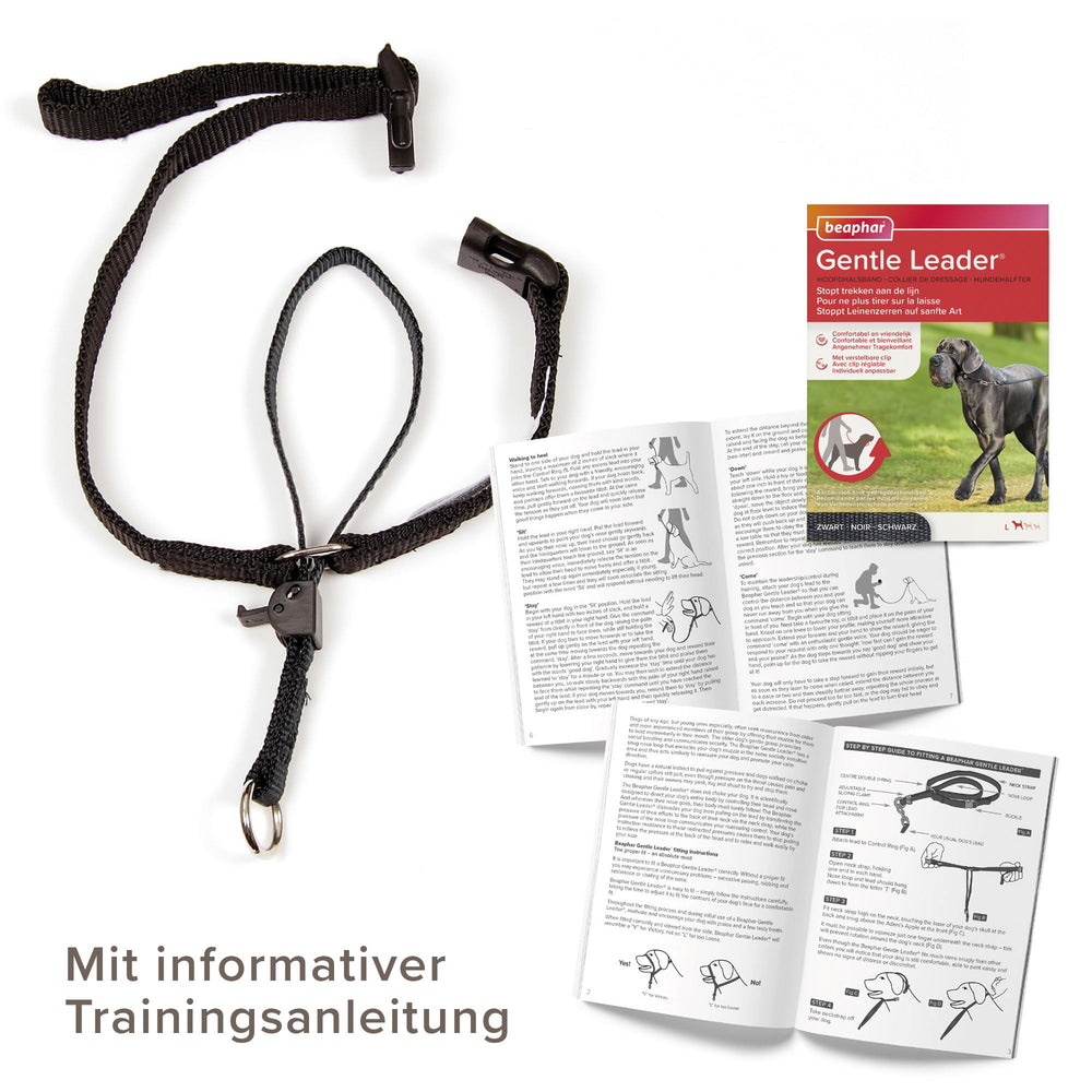 Beaphar Gentle Leader L, adecuado para razas grandes, facilita paseos más tranquilos.