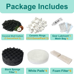 Beaufan esponjas negras para retener partículas y mejorar la limpieza.