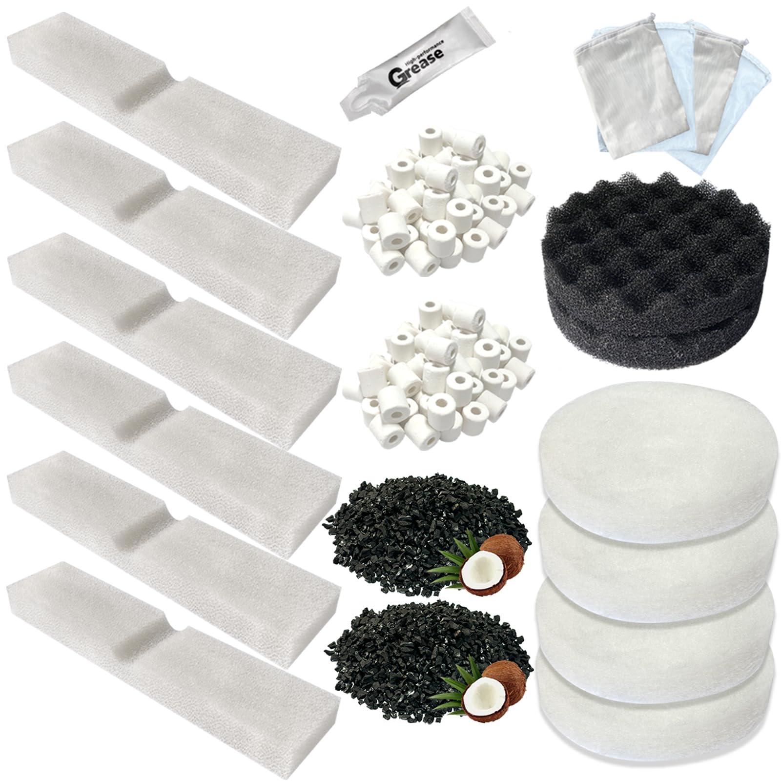 Beaufan kit medios para filtro completo para Fluval FX4/FX5/FX6.